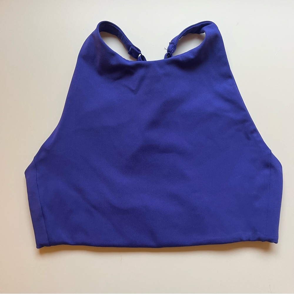 Girlfriend collective Topanga halter bra.